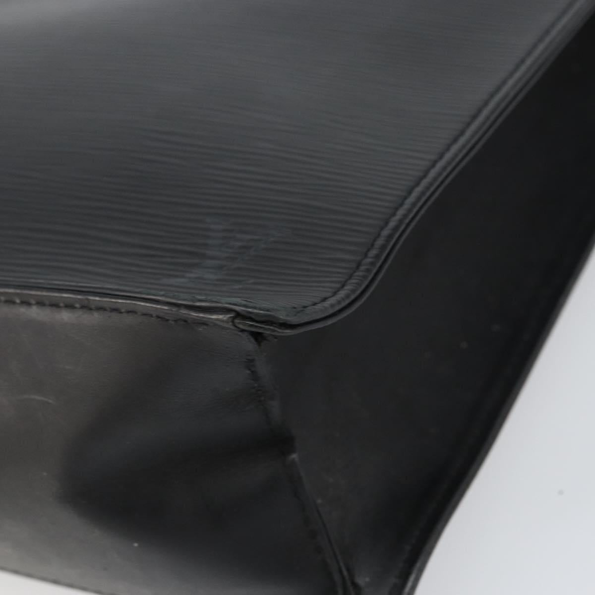 LOUIS VUITTON Epi Sac Plat PM Hand Bag Black M58658 LV Auth ka615