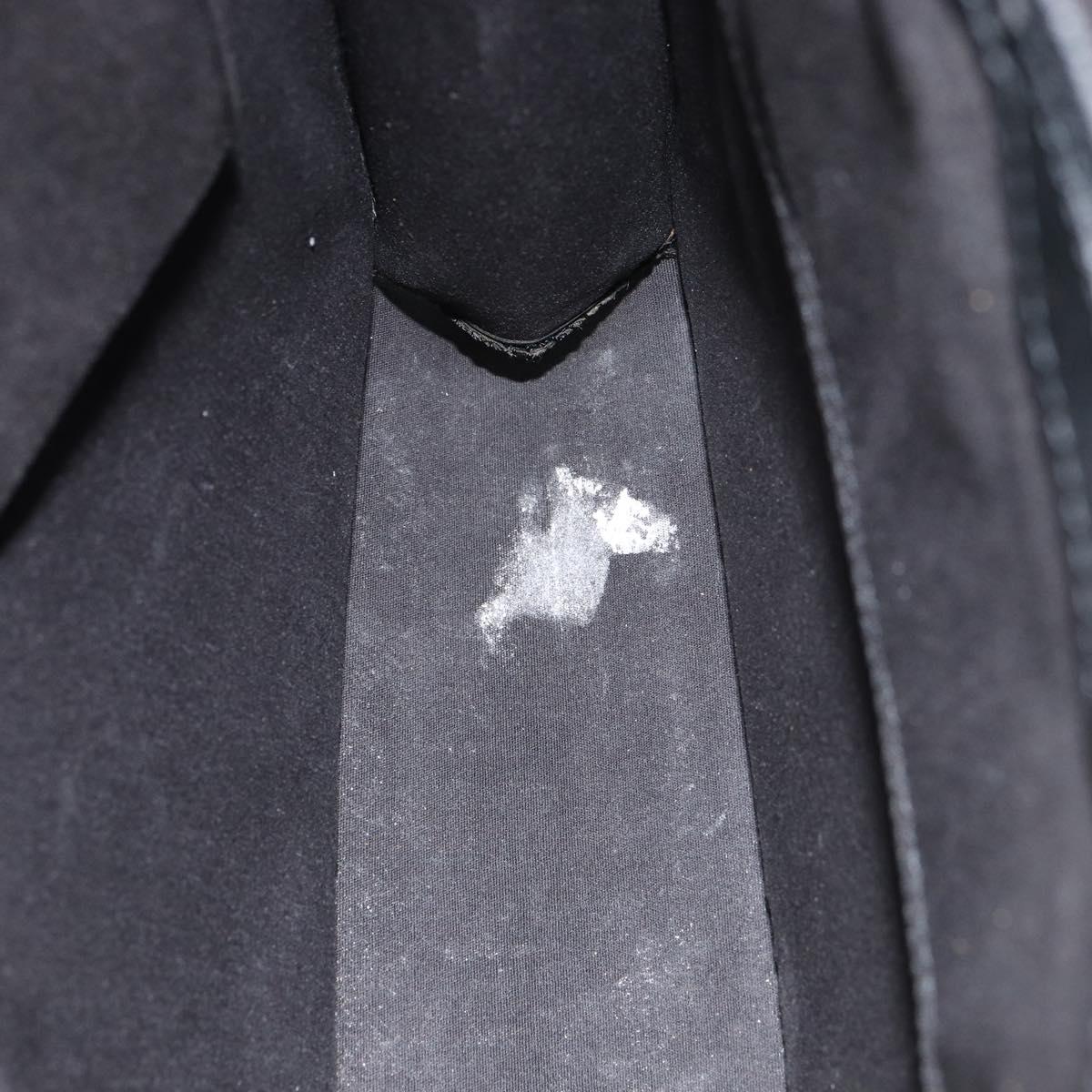 LOUIS VUITTON Epi Sac Plat PM Hand Bag Black M58658 LV Auth ka615