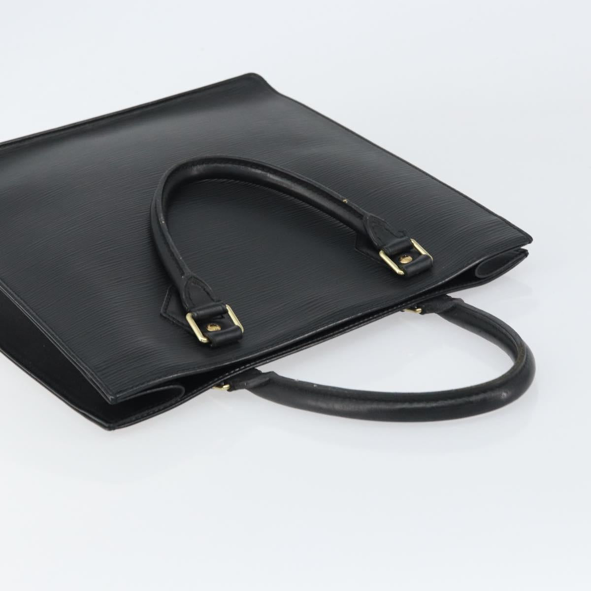 LOUIS VUITTON Epi Sac Plat PM Hand Bag Black M58658 LV Auth ka615