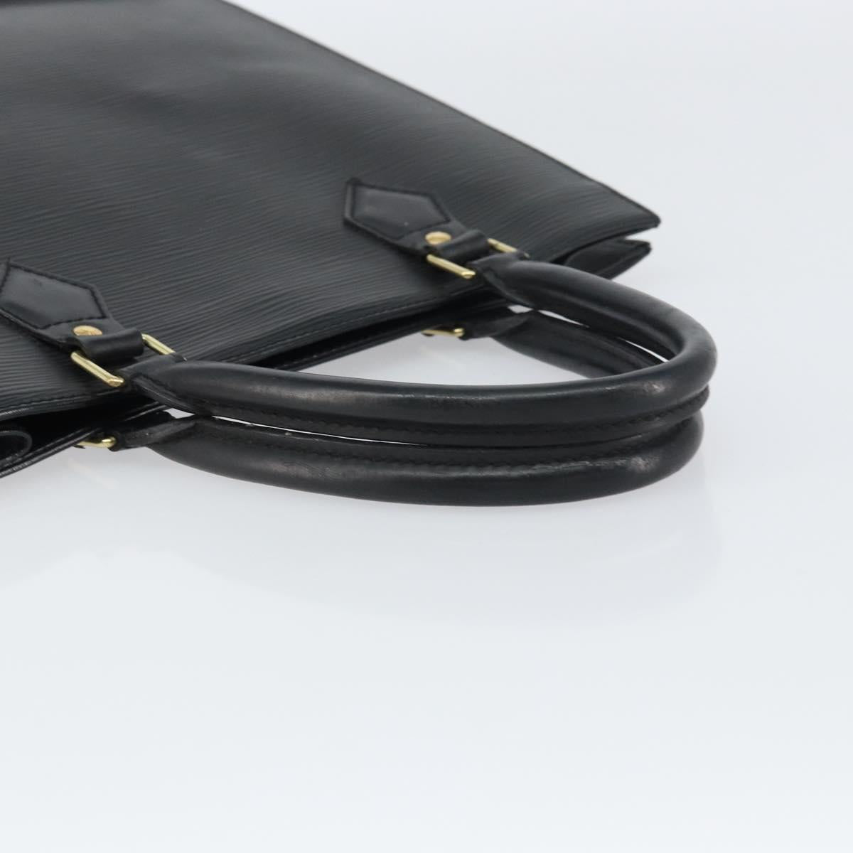 LOUIS VUITTON Epi Sac Plat PM Hand Bag Black M58658 LV Auth ka615