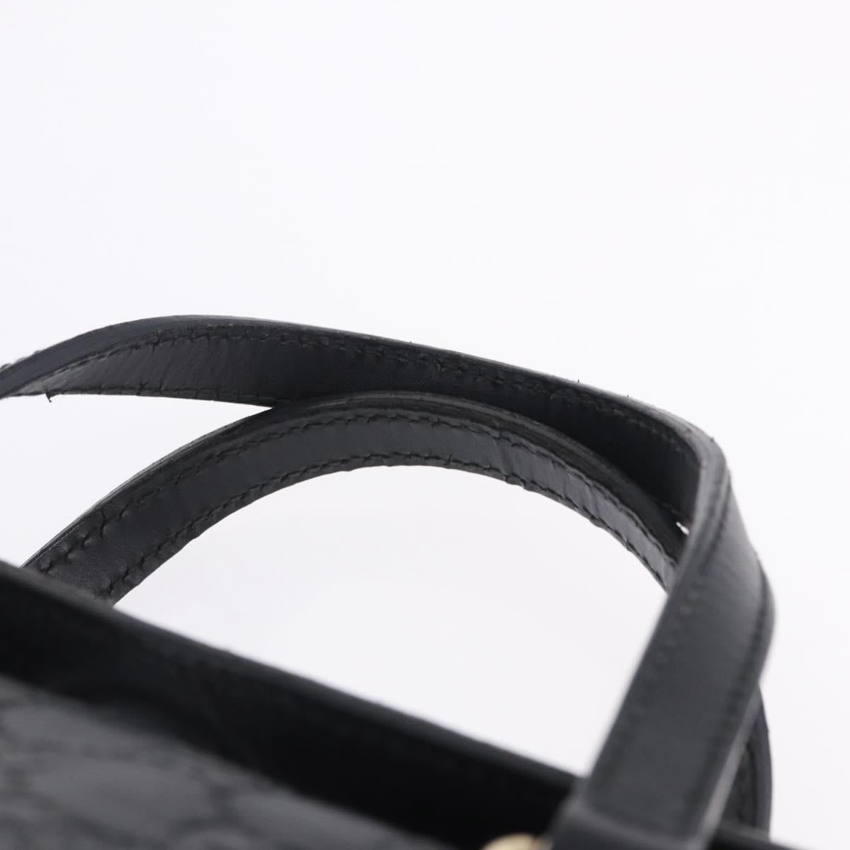 GUCCI GuccissimaGG Hand Bag Leather 2way Black Gold Tone 428226 Auth ka6153