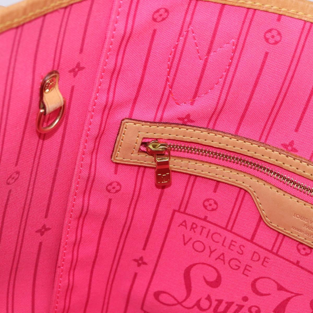 LOUIS VUITTON Monogram Rose Neverfull MM Tote Bag M48613 LV Auth ka6154V