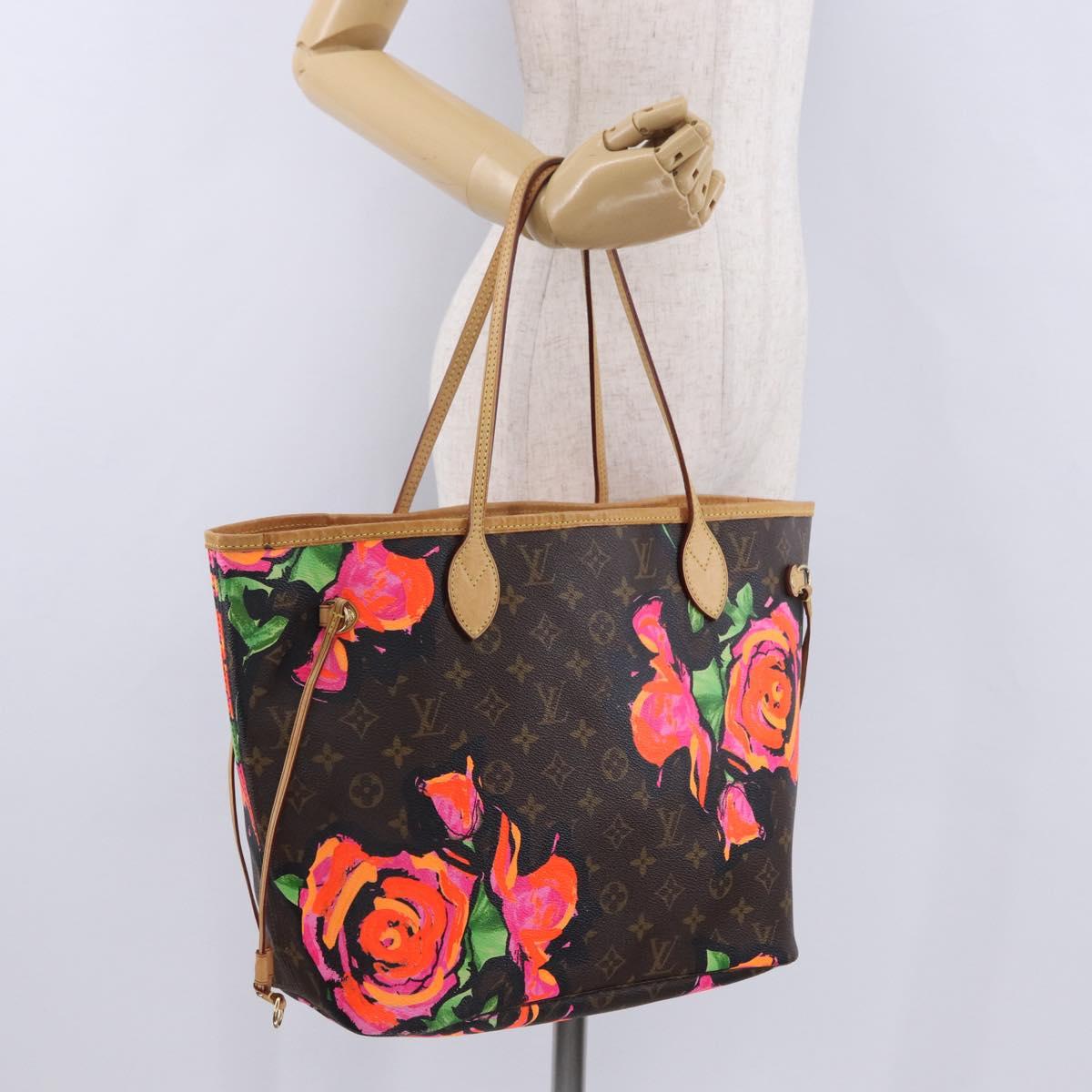 LOUIS VUITTON Monogram Rose Neverfull MM Tote Bag M48613 LV Auth ka6154V