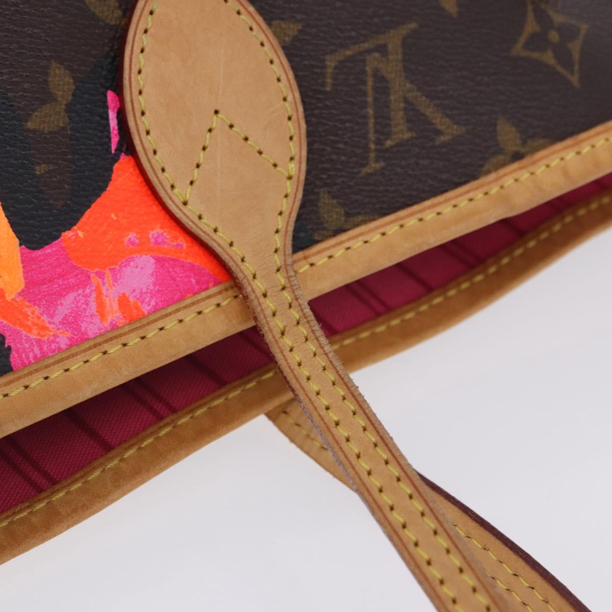 LOUIS VUITTON Monogram Rose Neverfull MM Tote Bag M48613 LV Auth ka6154V