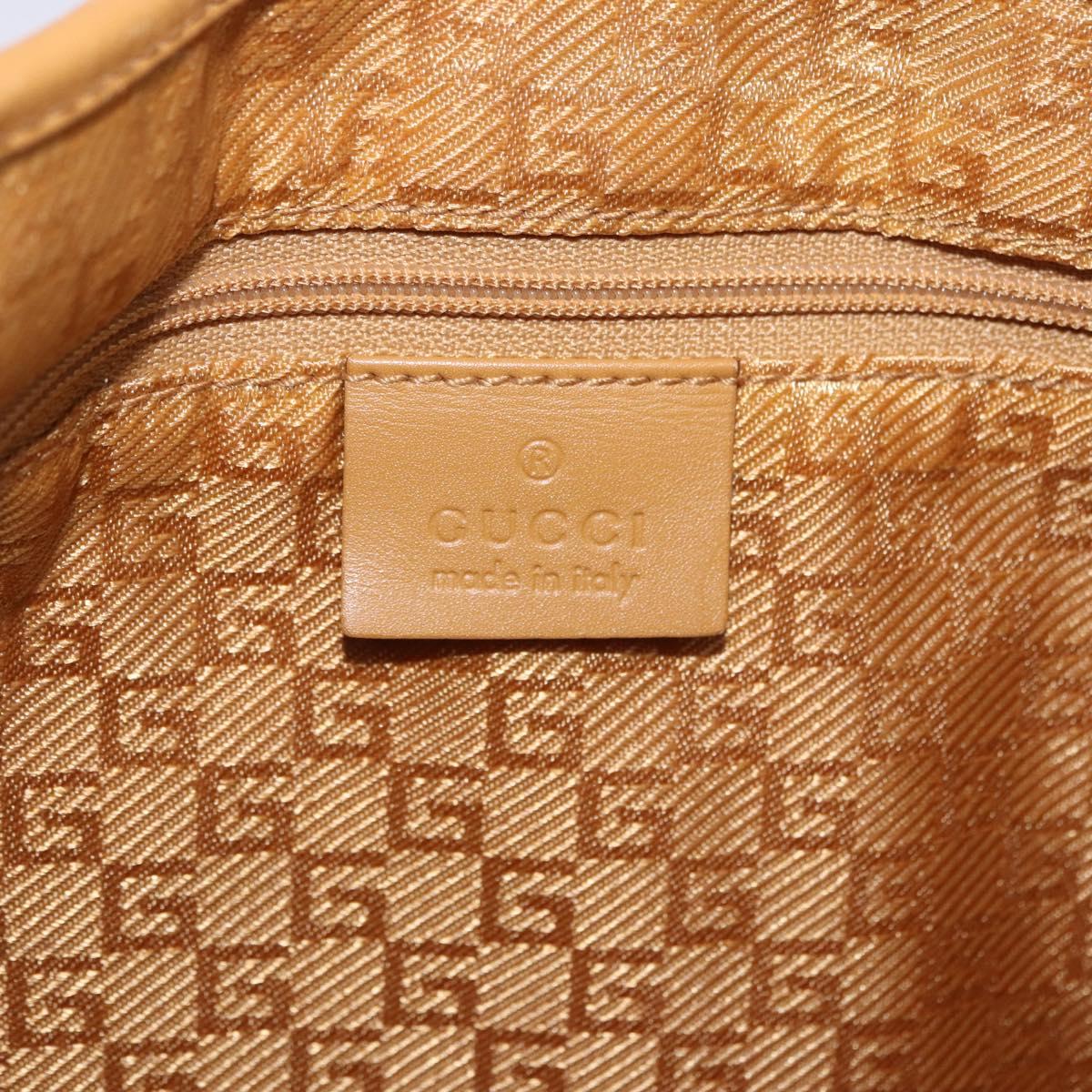 GUCCI Jackie Bamboo Hand Bag Suede Pink Gold Tone 001 4060 Auth ka6156