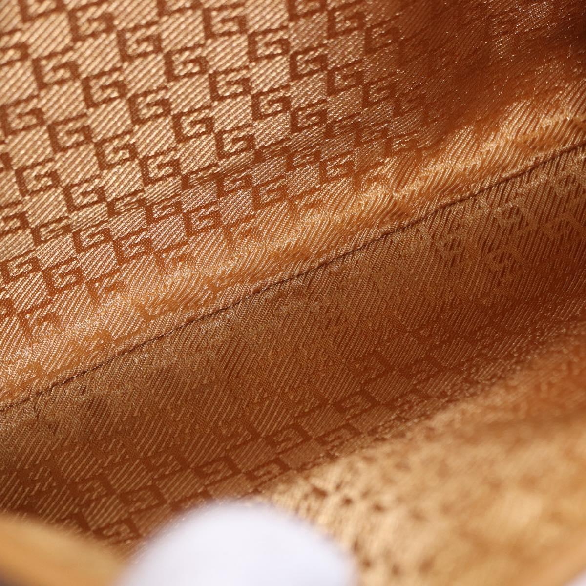 GUCCI Jackie Bamboo Hand Bag Suede Pink Gold Tone 001 4060 Auth ka6156