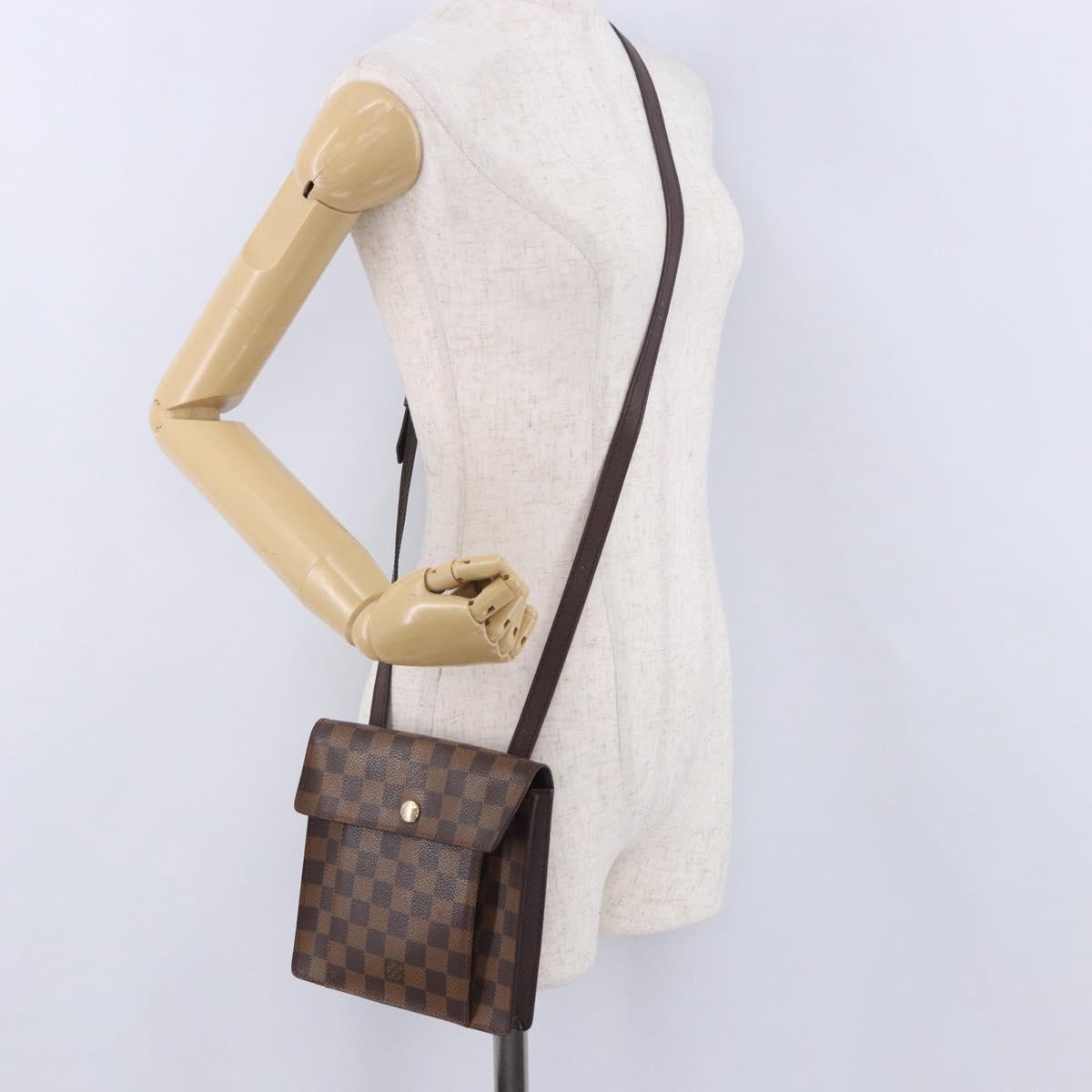 LOUIS VUITTON Damier Ebene Pimlico Shoulder Bag N45272 LV Auth ka6158