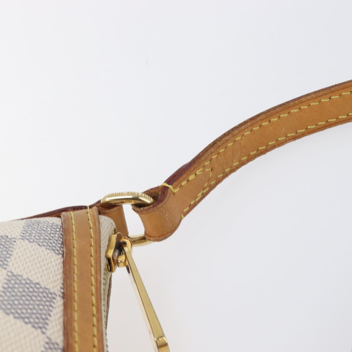 LOUIS VUITTON Damier Azur Siracusa PM Shoulder Bag N41113 LV Auth ka6159A