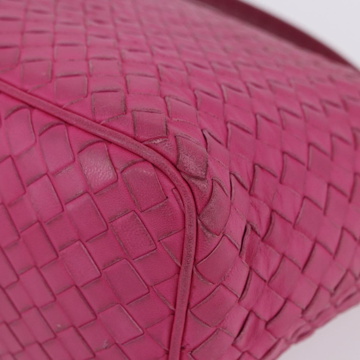 BOTTEGA VENETA INTRECCIATO Hand Bag Leather Pink Auth ka6162