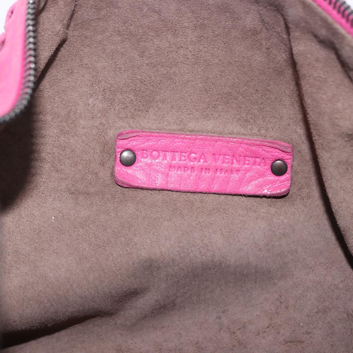 BOTTEGA VENETA INTRECCIATO Hand Bag Leather Pink Auth ka6162