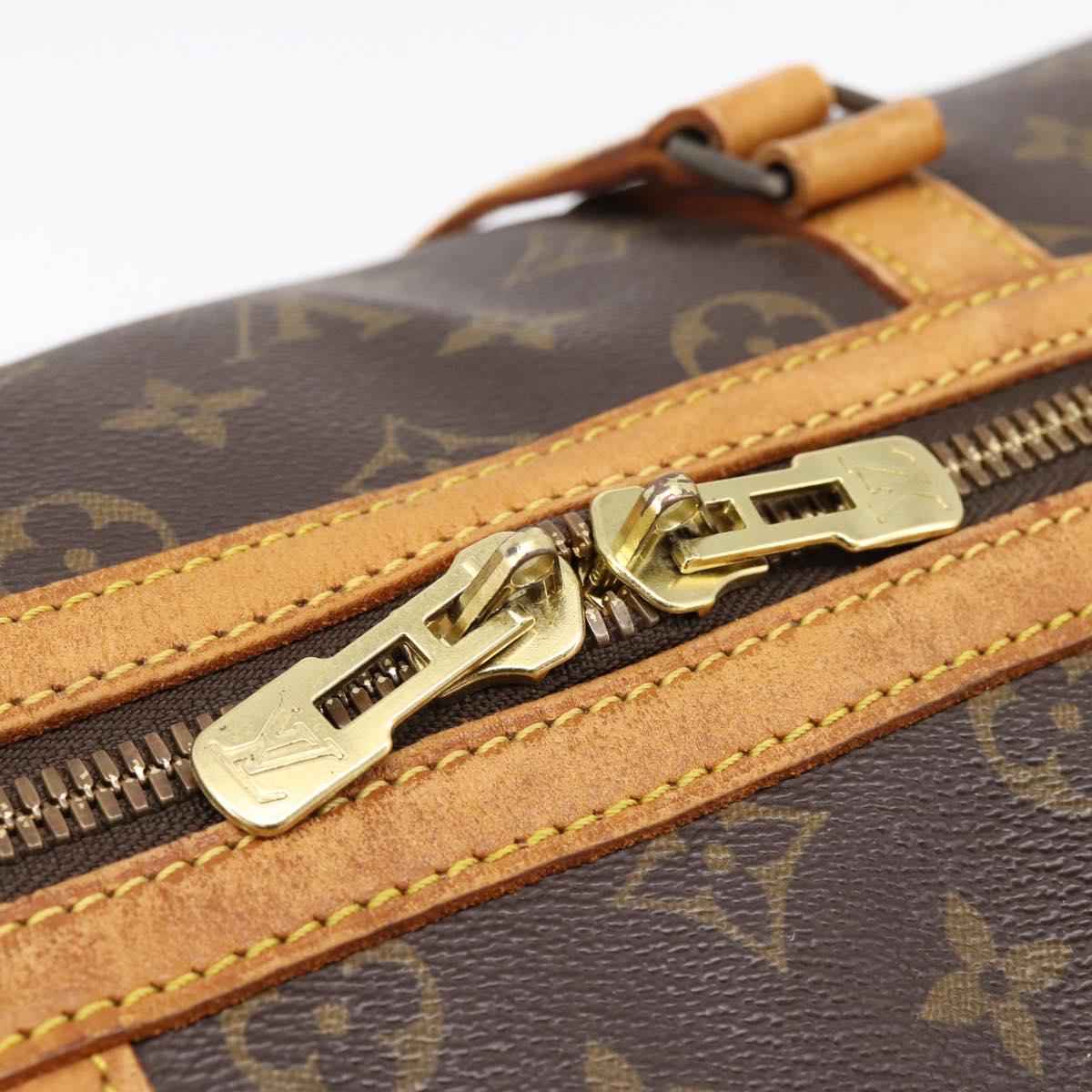 LOUIS VUITTON Monogram Sac Souple 35 Boston Bag M41626 LV Auth ka6164