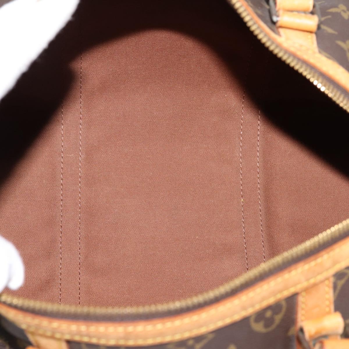 LOUIS VUITTON Monogram Sac Souple 35 Boston Bag M41626 LV Auth ka6164