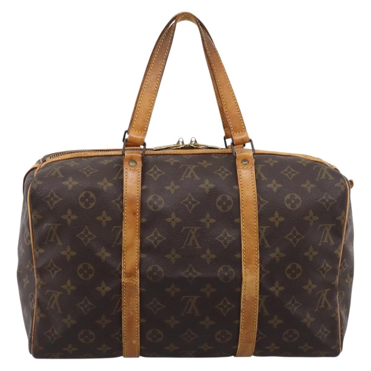 LOUIS VUITTON Monogram Sac Souple 35 Boston Bag M41626 LV Auth ka6164