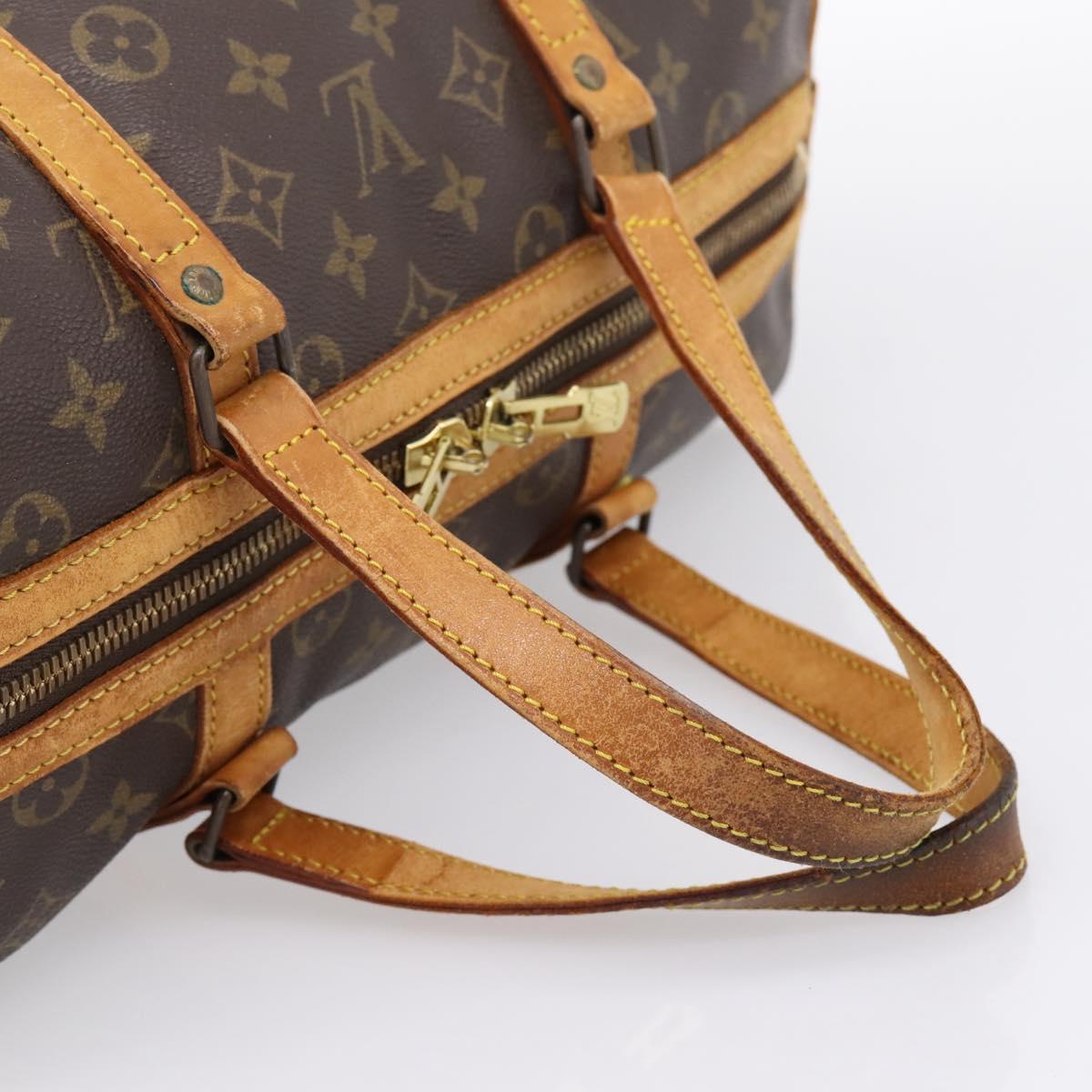 LOUIS VUITTON Monogram Sac Souple 35 Boston Bag M41626 LV Auth ka6164