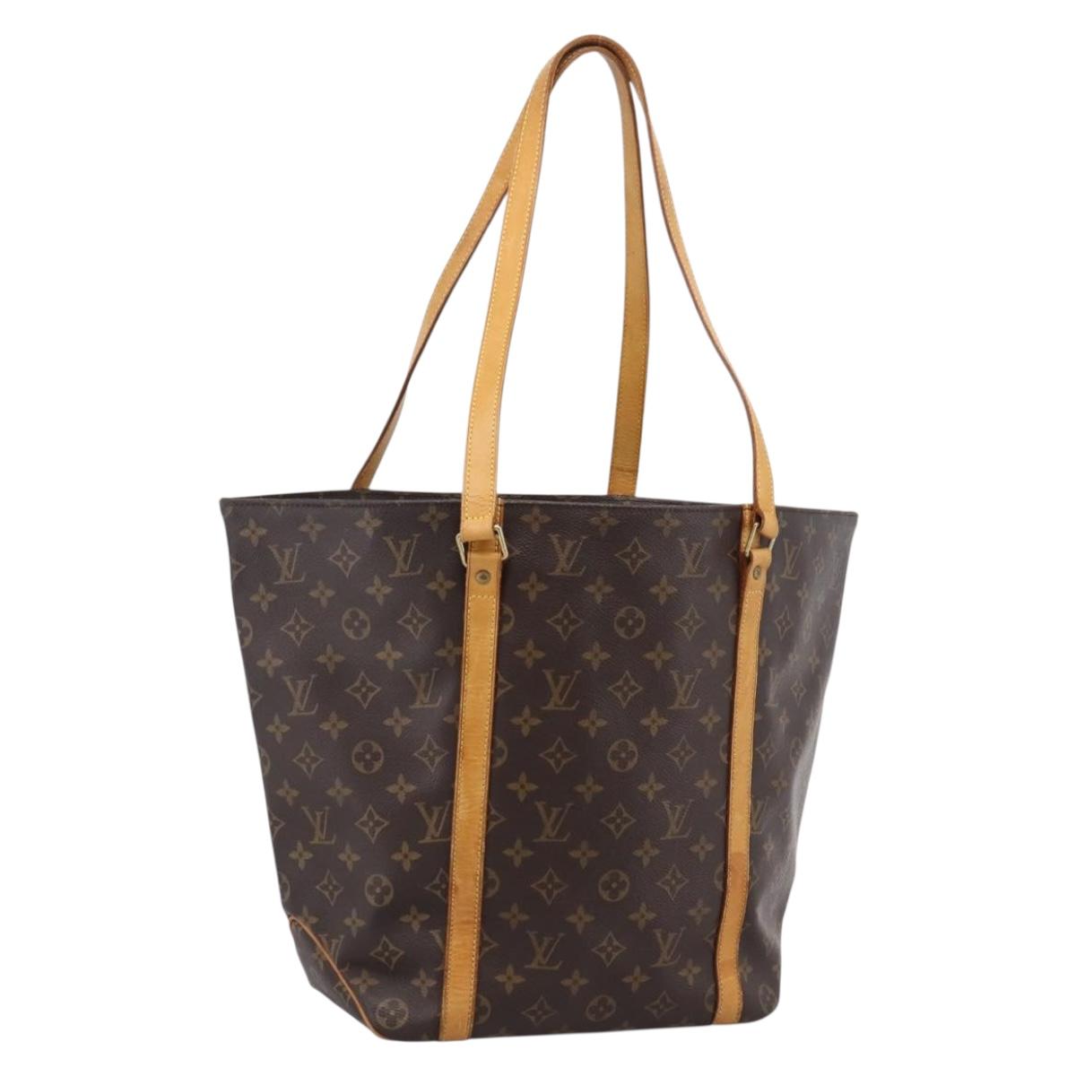 LOUIS VUITTON Monogram Sac Shopping Tote Bag M51108 LV Auth ka6181