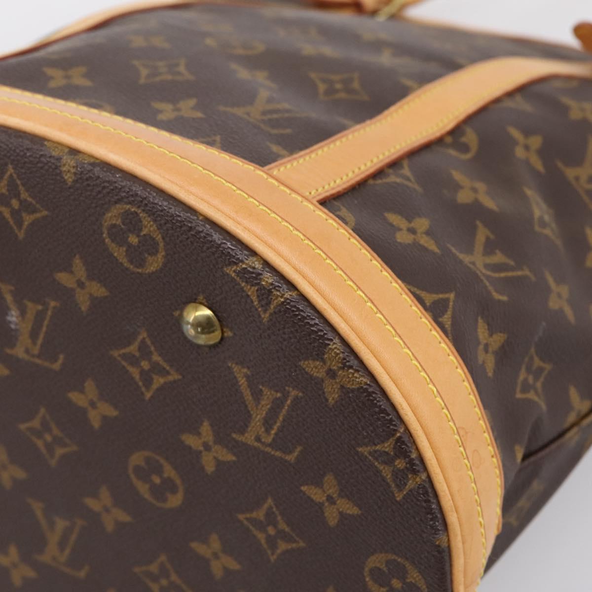 LOUIS VUITTON Monogram Bucket GM Shoulder Bag M42236 LV Auth ka6182