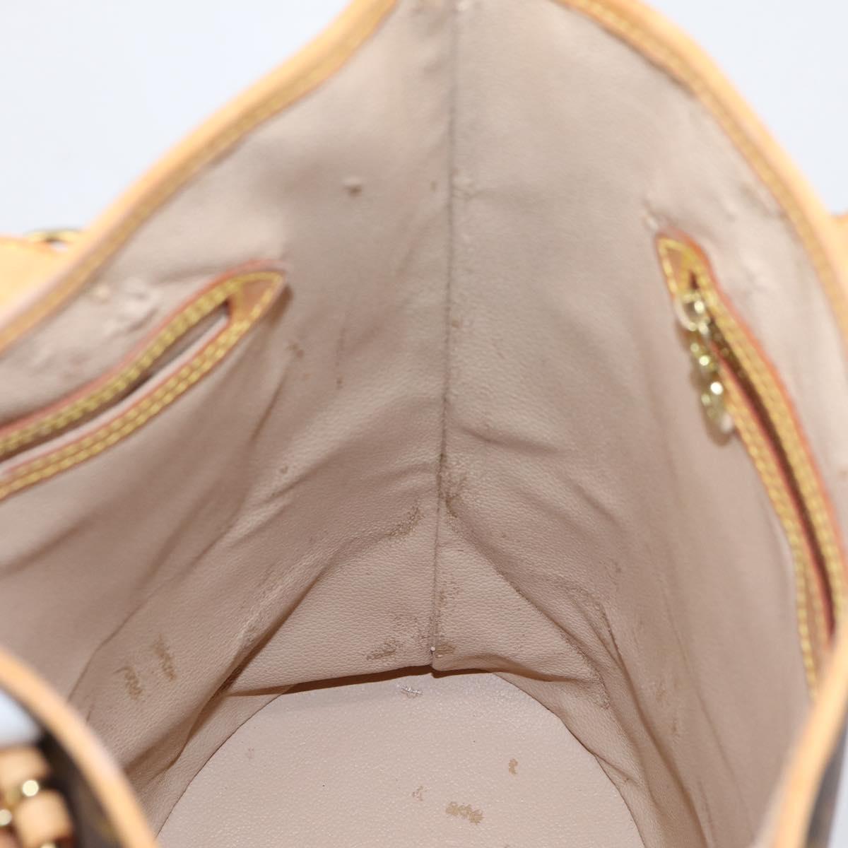 LOUIS VUITTON Monogram Bucket GM Shoulder Bag M42236 LV Auth ka6182