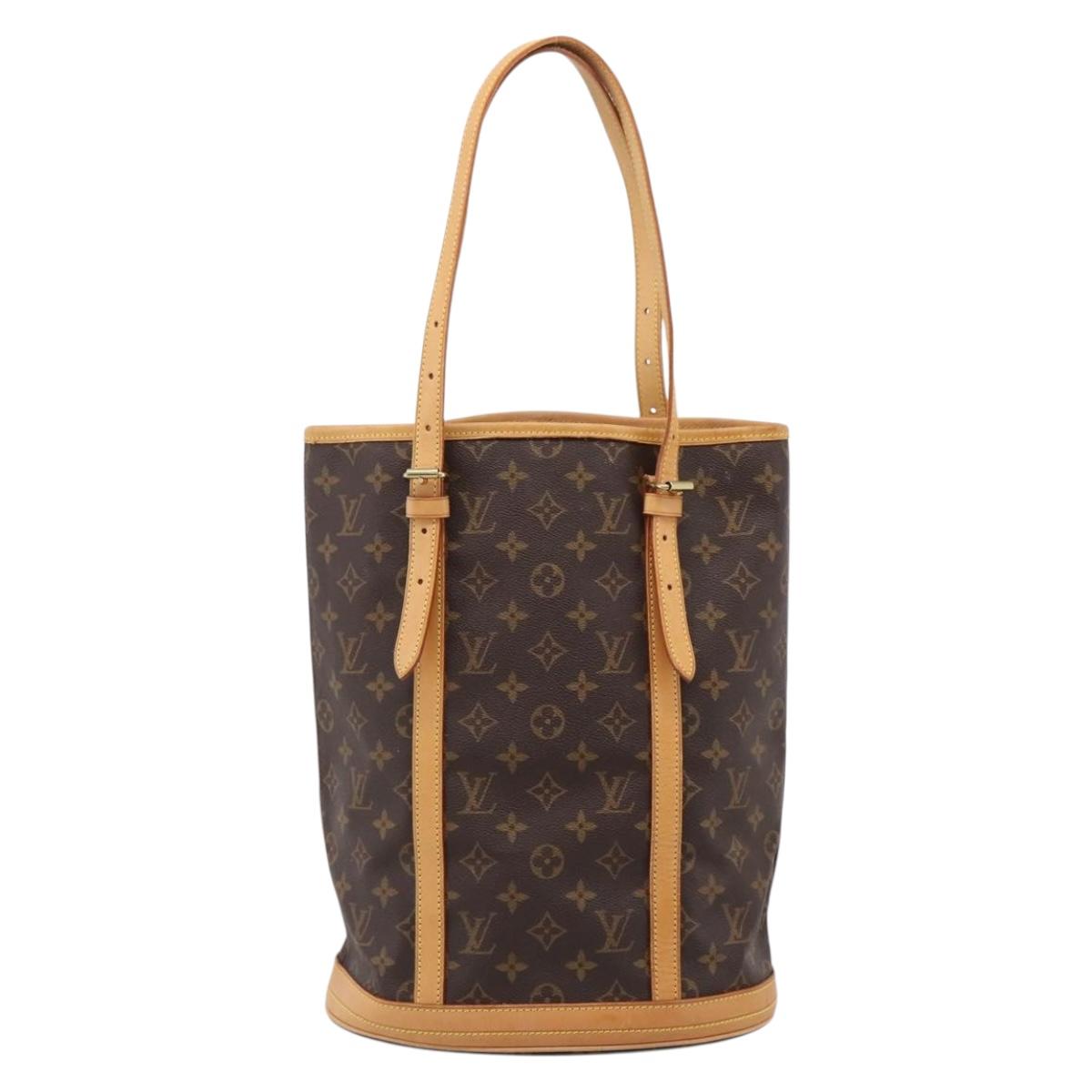 LOUIS VUITTON Monogram Bucket GM Shoulder Bag M42236 LV Auth ka6182