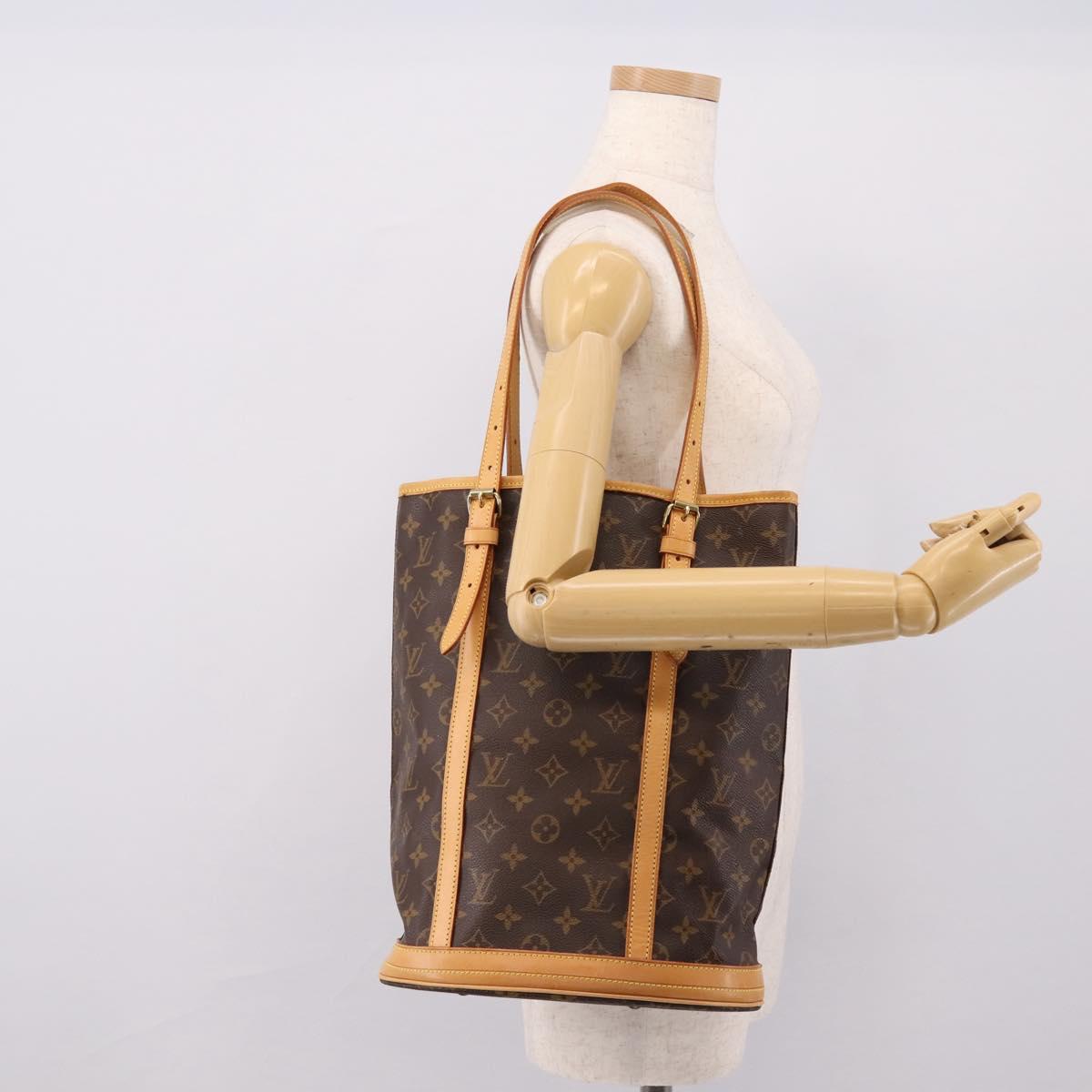 LOUIS VUITTON Monogram Bucket GM Shoulder Bag M42236 LV Auth ka6182