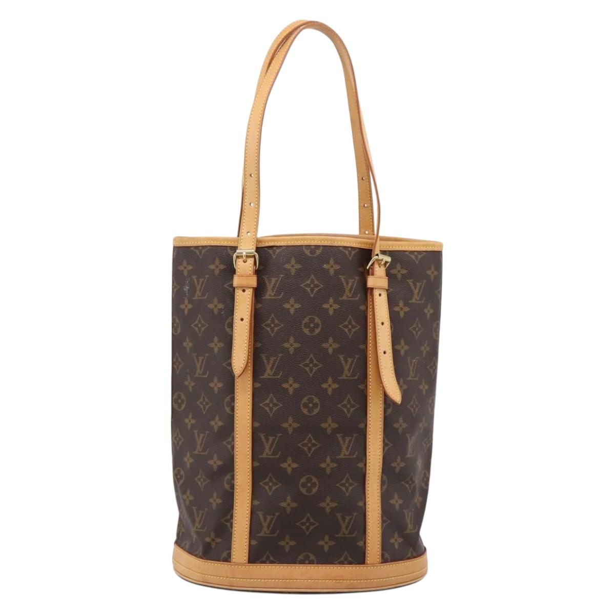 LOUIS VUITTON Monogram Bucket GM Shoulder Bag M42236 LV Auth ka6182