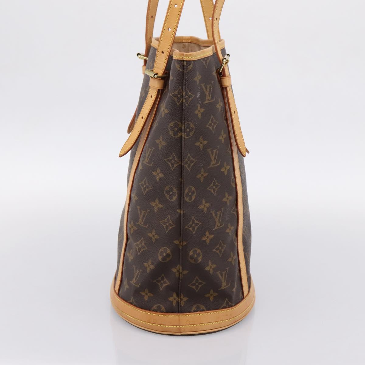 LOUIS VUITTON Monogram Bucket GM Shoulder Bag M42236 LV Auth ka6182