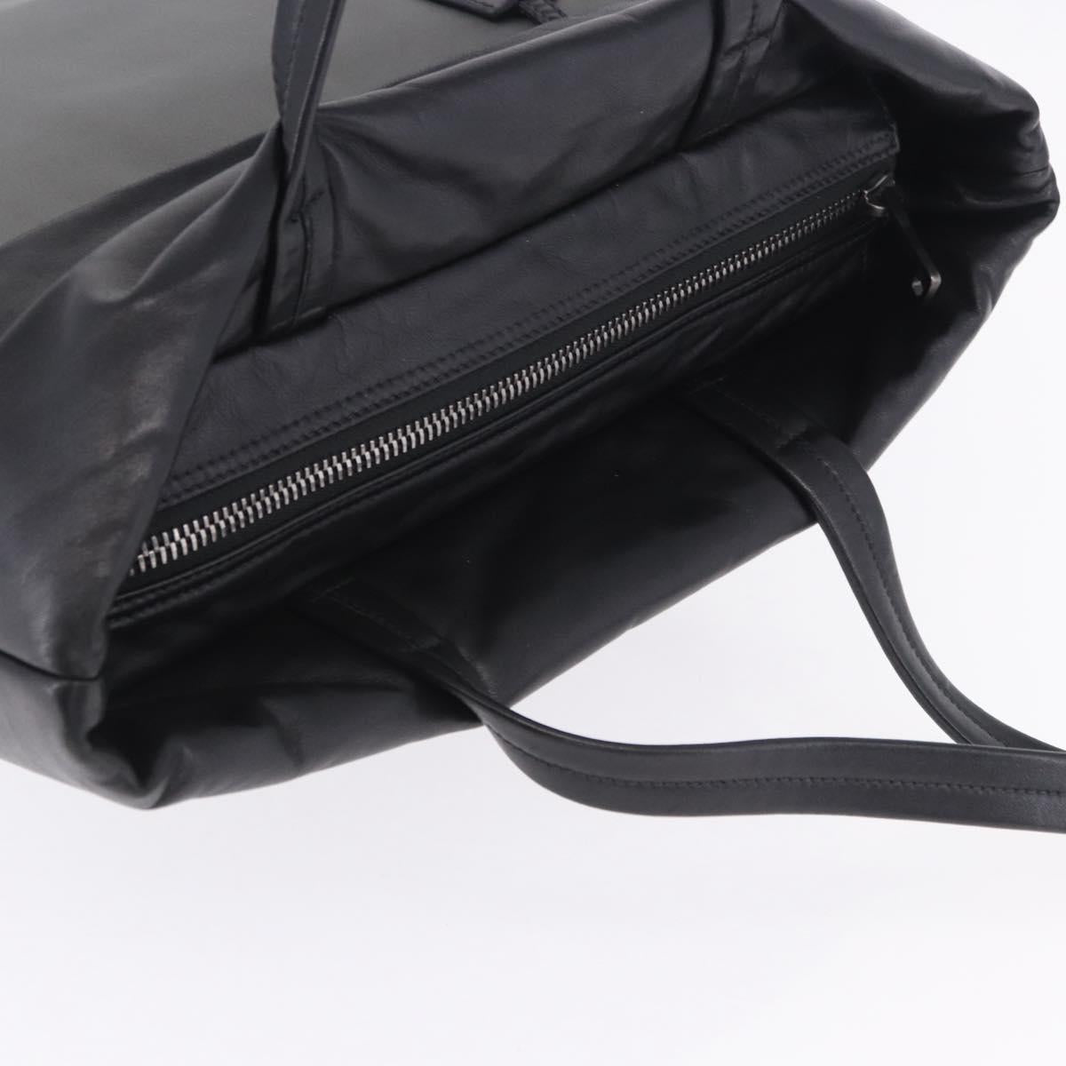 PRADA Hand Bag Nylon Gray Silver Auth ka6185A