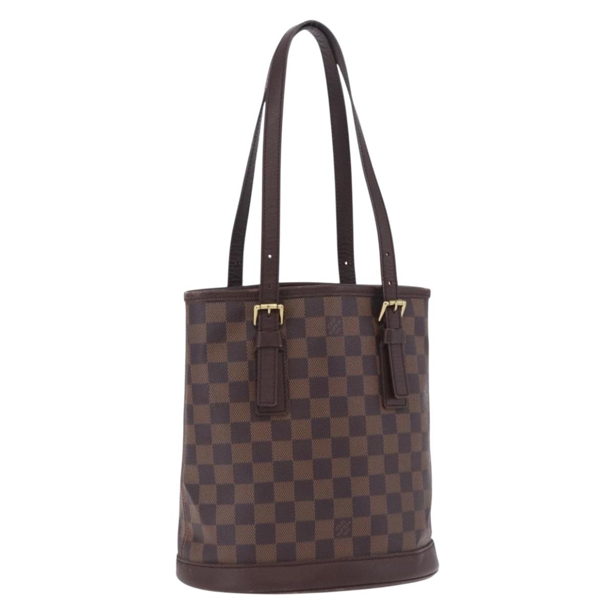 LOUIS VUITTON Damier Ebene Marais Shoulder Bag N42240 LV Auth ka6186