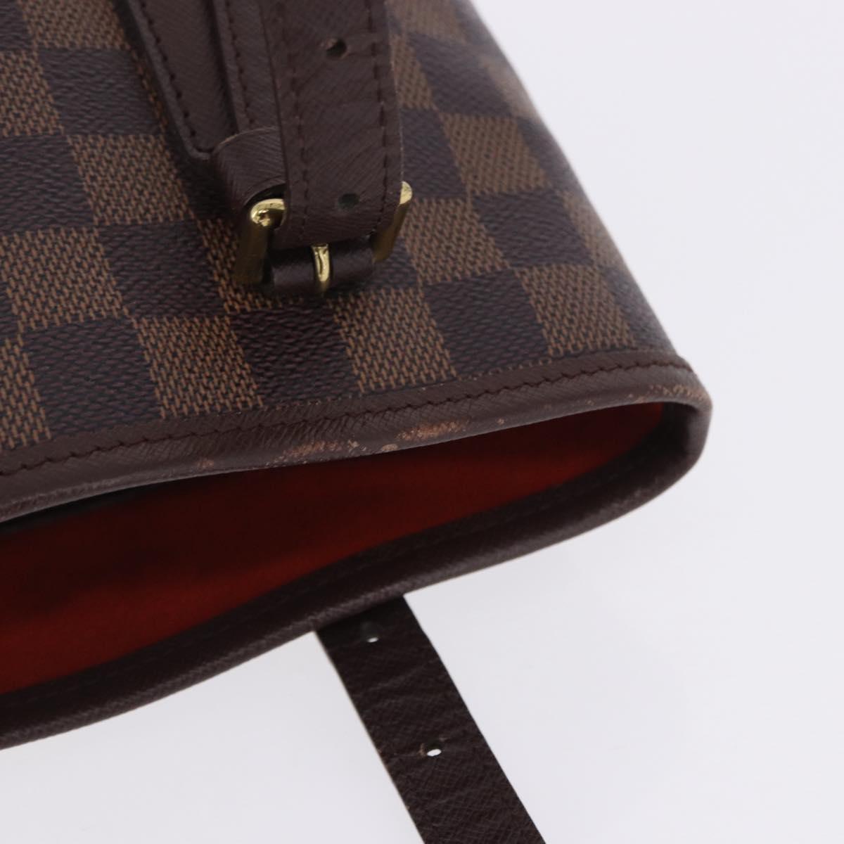 LOUIS VUITTON Damier Ebene Marais Shoulder Bag N42240 LV Auth ka6186