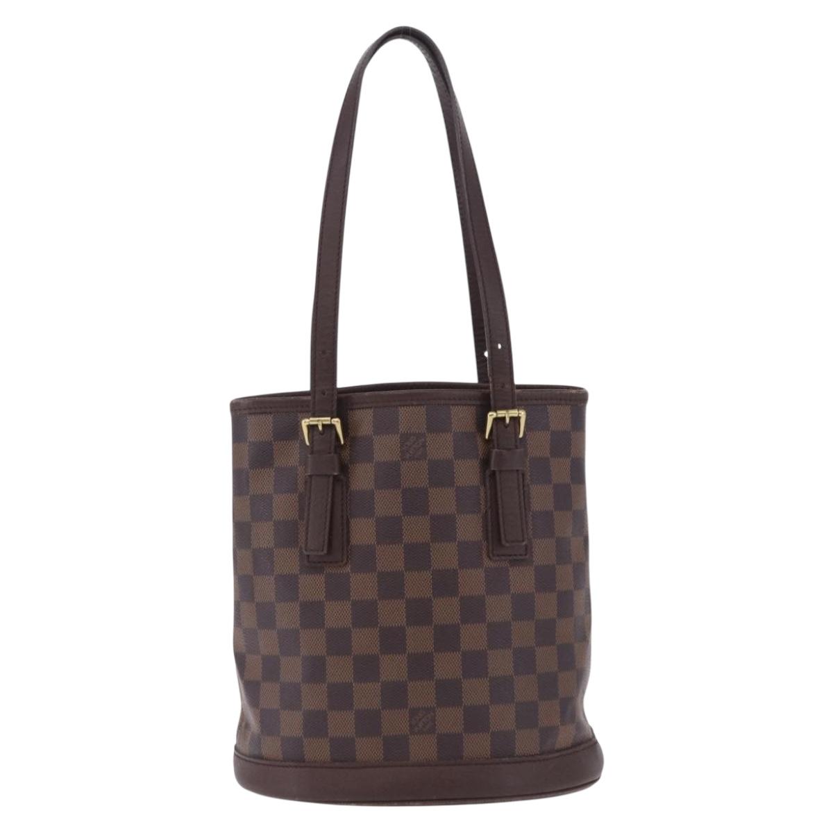 LOUIS VUITTON Damier Ebene Marais Shoulder Bag N42240 LV Auth ka6186