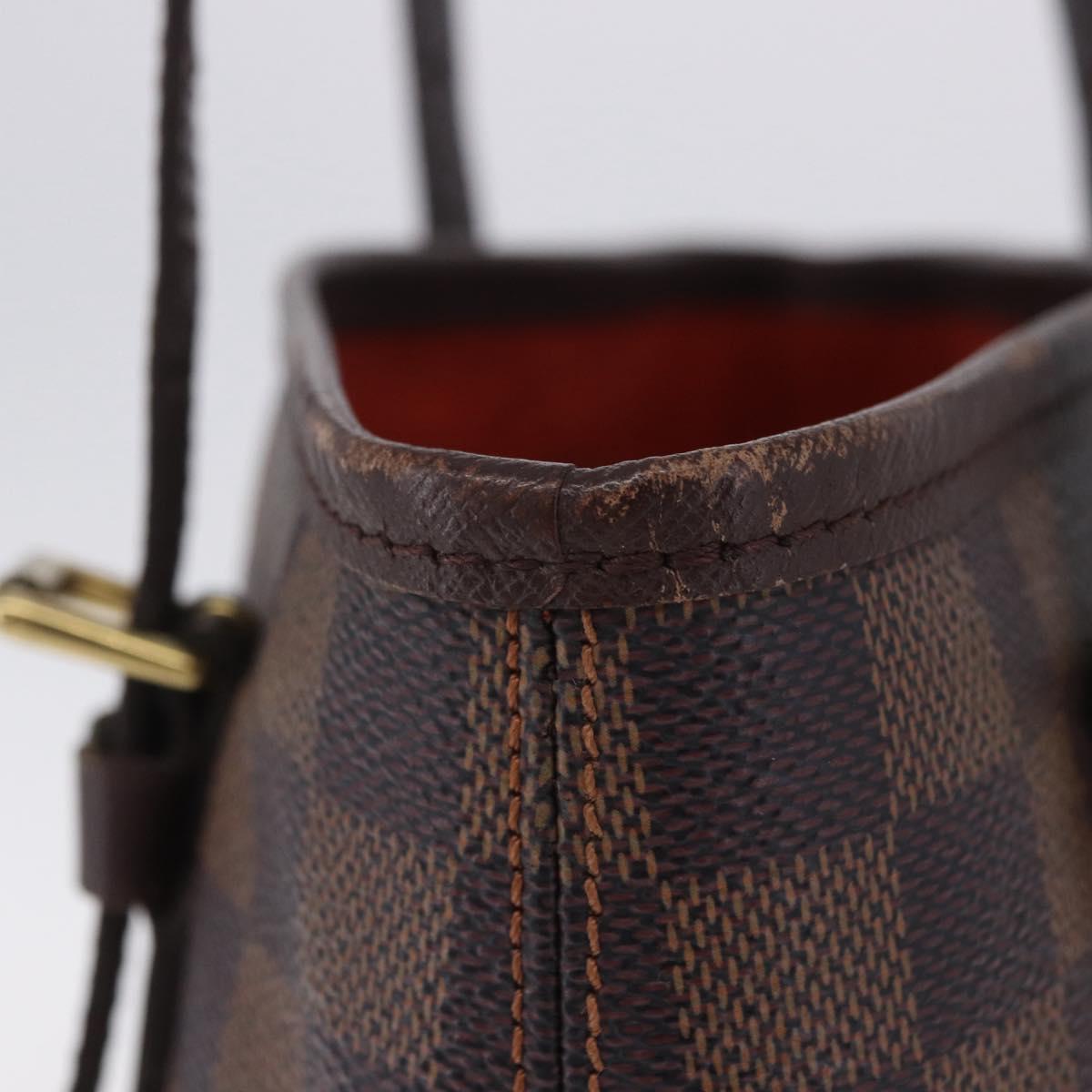 LOUIS VUITTON Damier Ebene Marais Shoulder Bag N42240 LV Auth ka6186