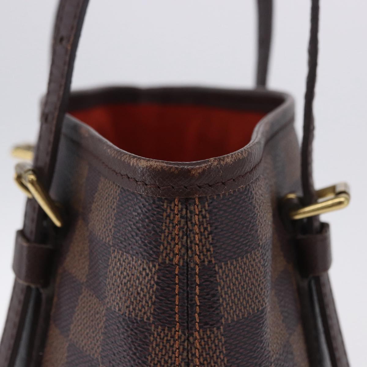 LOUIS VUITTON Damier Ebene Marais Shoulder Bag N42240 LV Auth ka6186