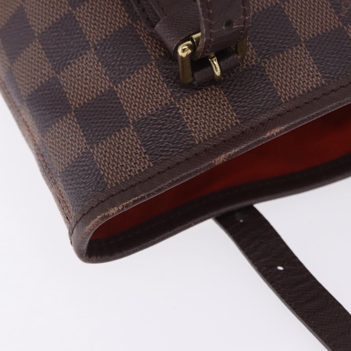 LOUIS VUITTON Damier Ebene Marais Shoulder Bag N42240 LV Auth ka6186