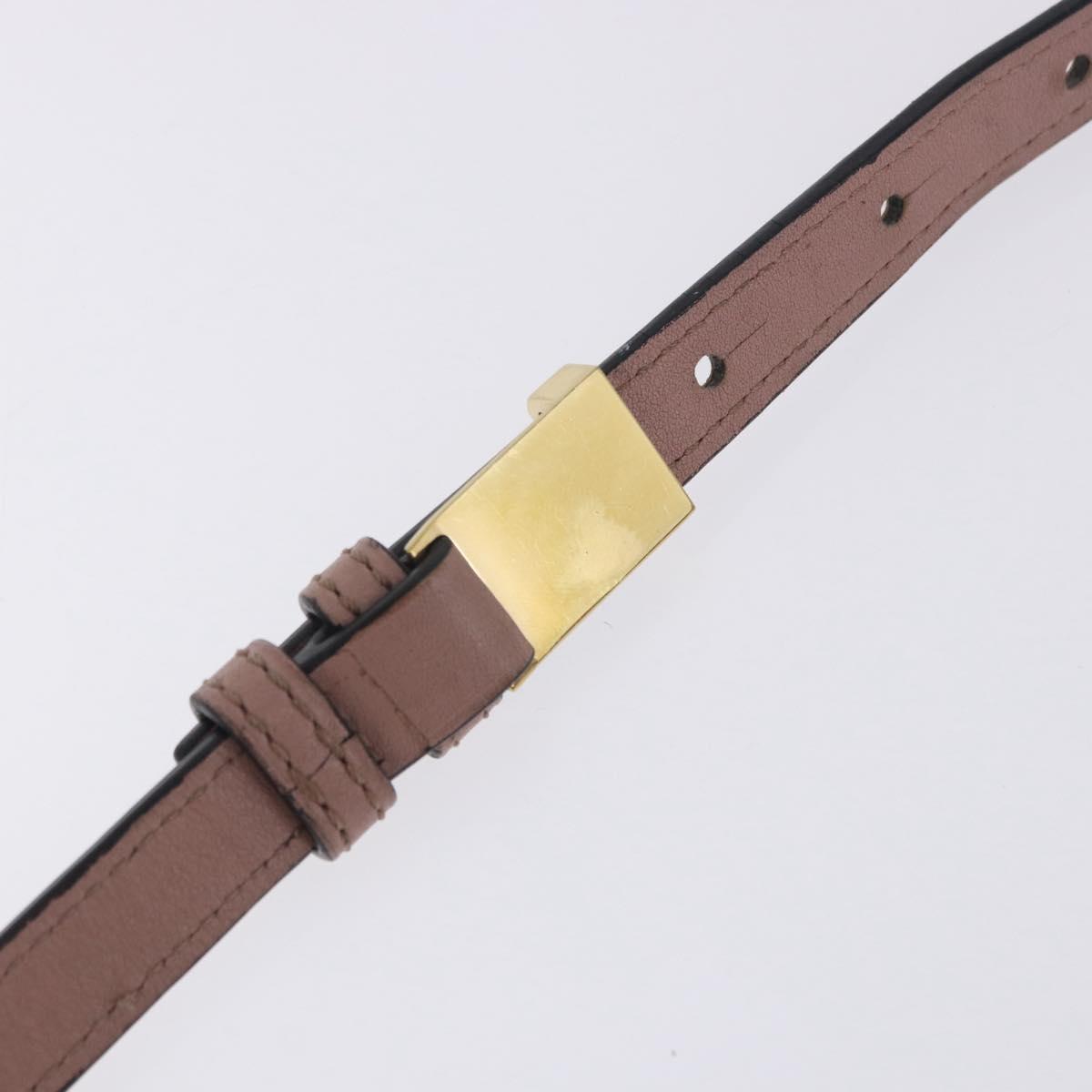 LOEWE Barcelona Shoulder Bag Leather Pink Gold Tone Auth ka6190A