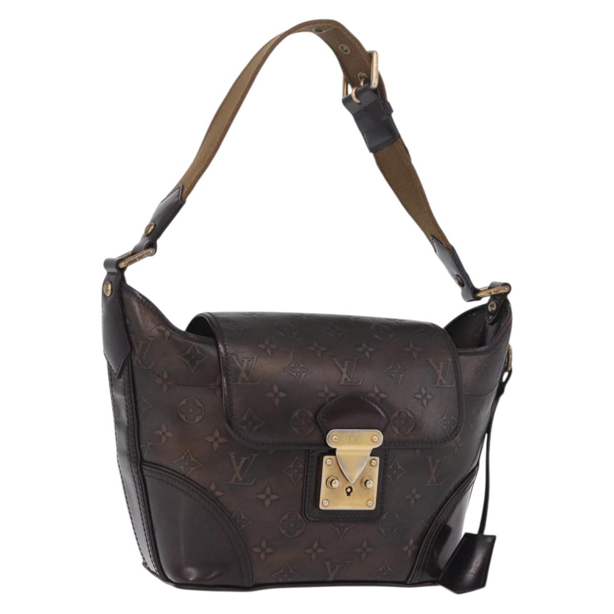 LOUIS VUITTON Monogram Bronze Serjan PM Shoulder Bag Bronze M95463 Auth ka6195V