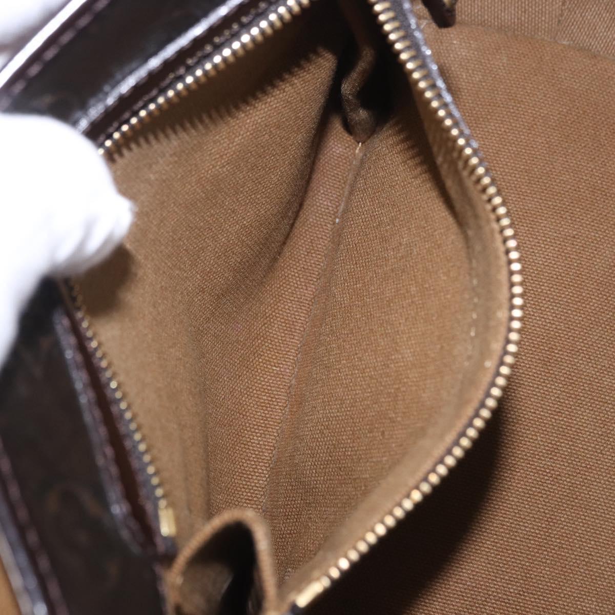 LOUIS VUITTON Monogram Bronze Serjan PM Shoulder Bag Bronze M95463 Auth ka6195V