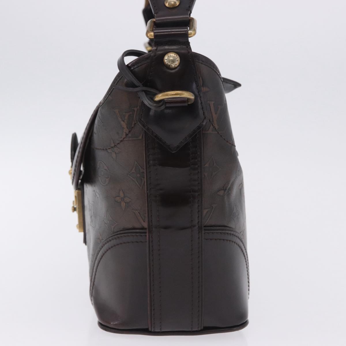 LOUIS VUITTON Monogram Bronze Serjan PM Shoulder Bag Bronze M95463 Auth ka6195V