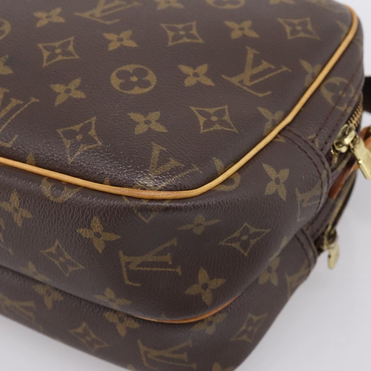 LOUIS VUITTON Monogram Reporter PM Shoulder Bag M45254 LV Auth ka6202A