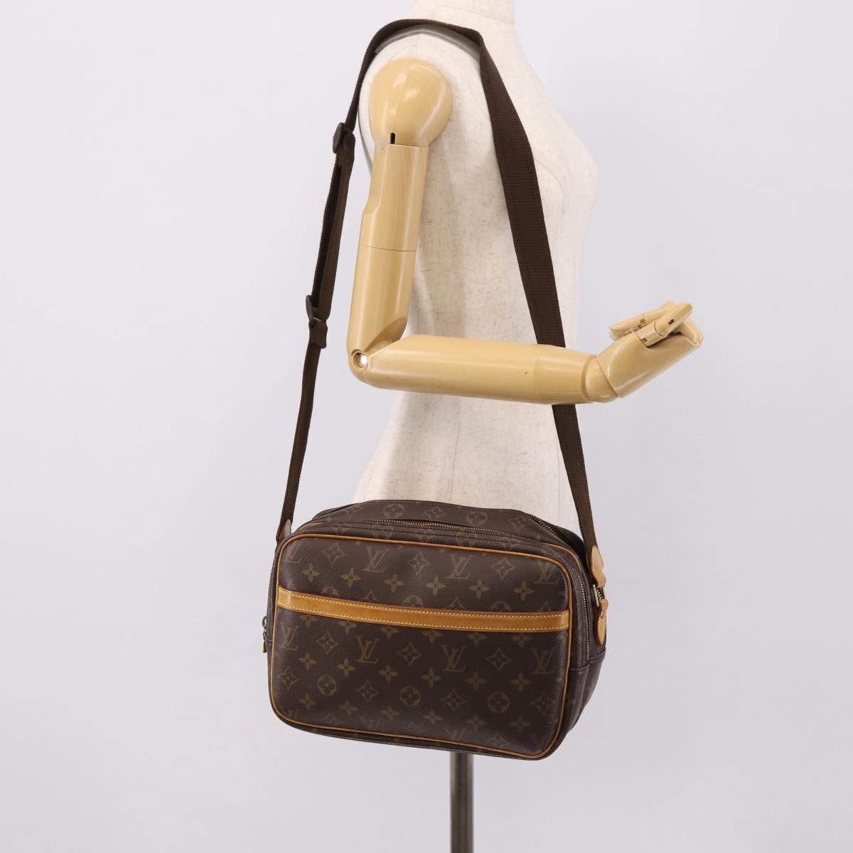 LOUIS VUITTON Monogram Reporter PM Shoulder Bag M45254 LV Auth ka6202A