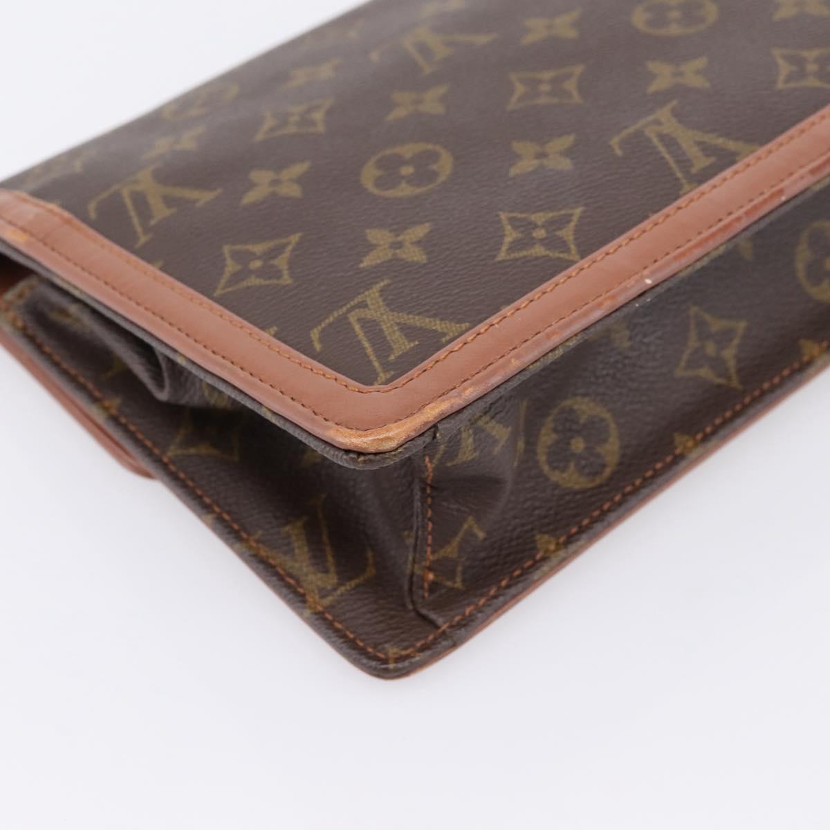 LOUIS VUITTON Monogram Pochette Dam GM Clutch Bag M51810 LV Auth ka6205