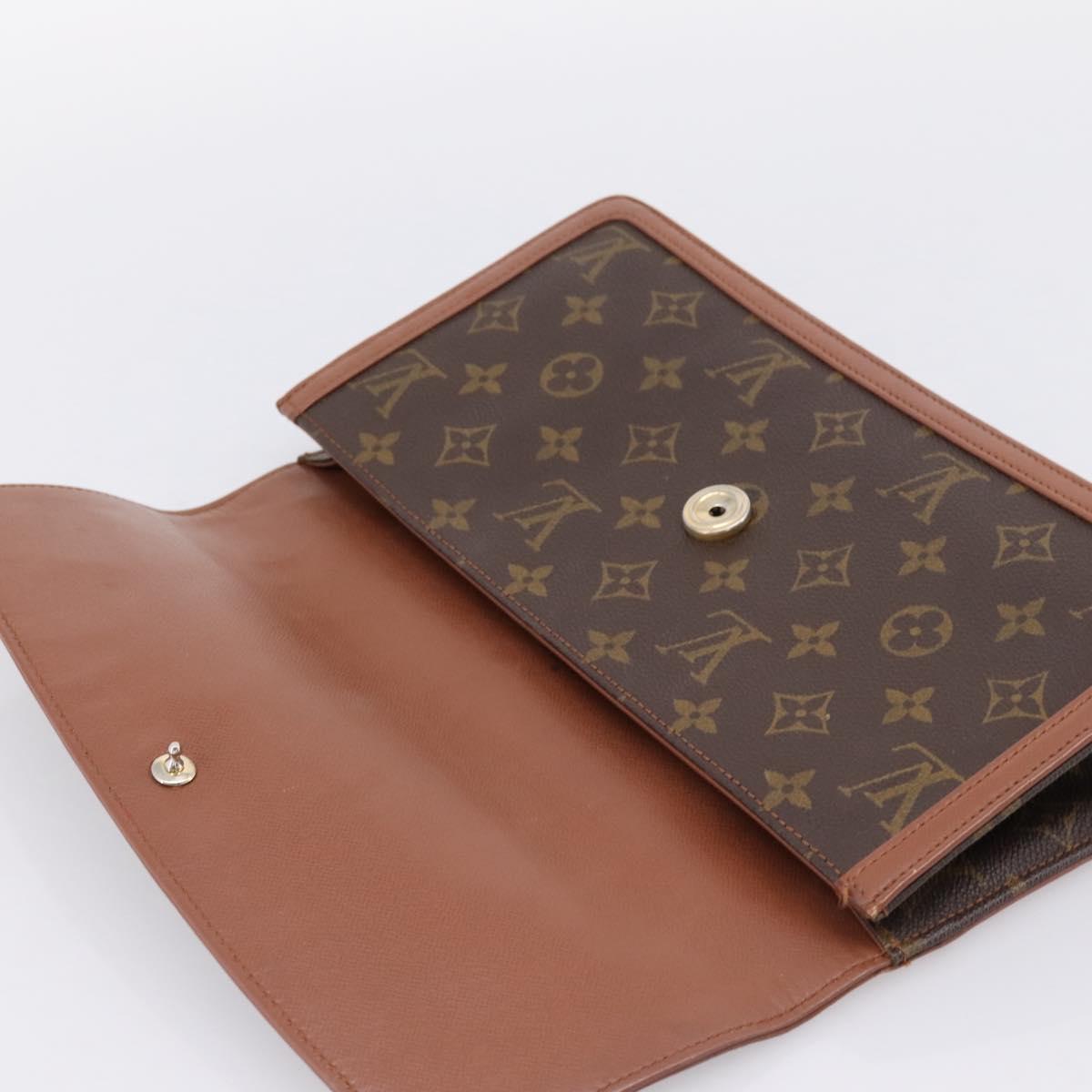 LOUIS VUITTON Monogram Pochette Dam GM Clutch Bag M51810 LV Auth ka6205