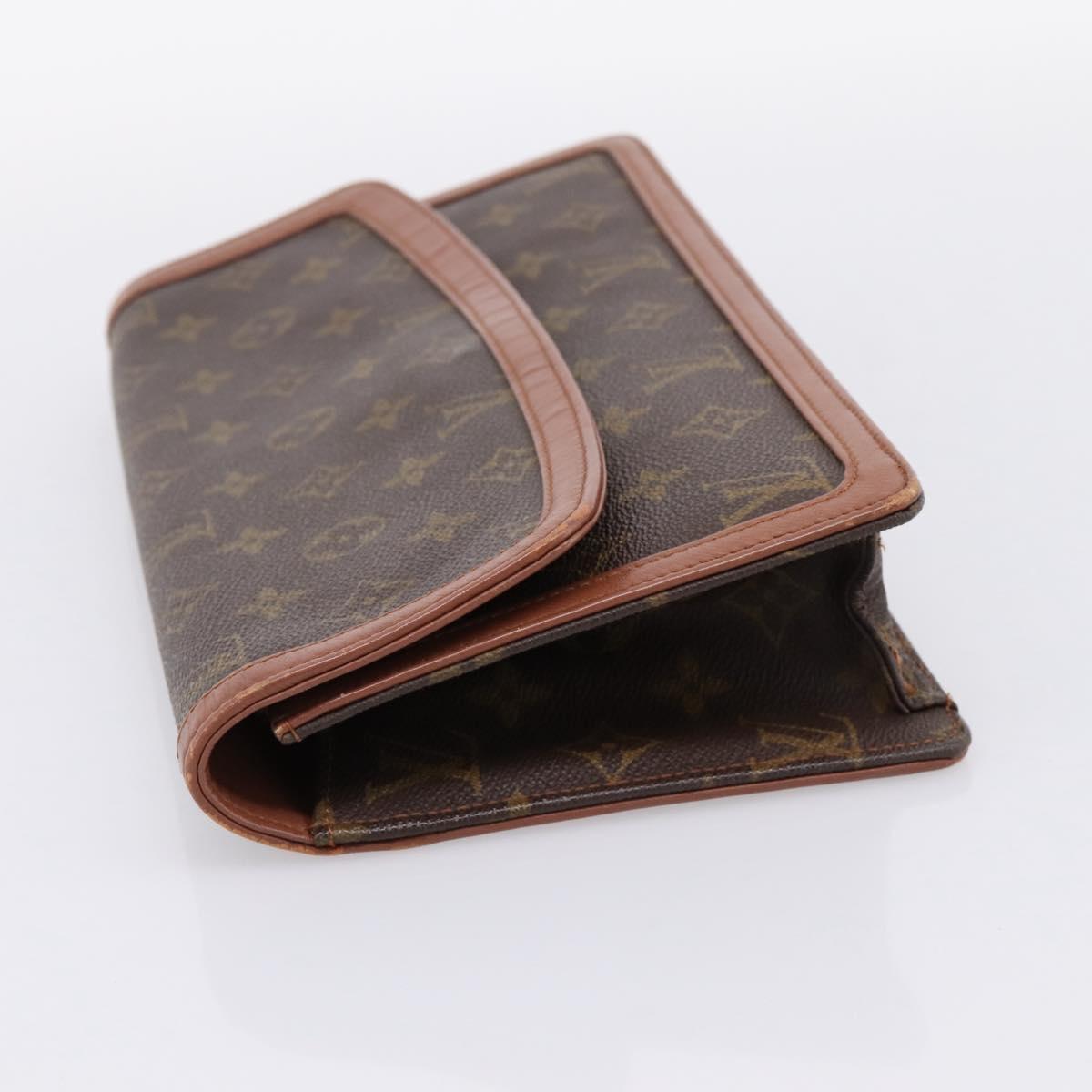 LOUIS VUITTON Monogram Pochette Dam GM Clutch Bag M51810 LV Auth ka6205