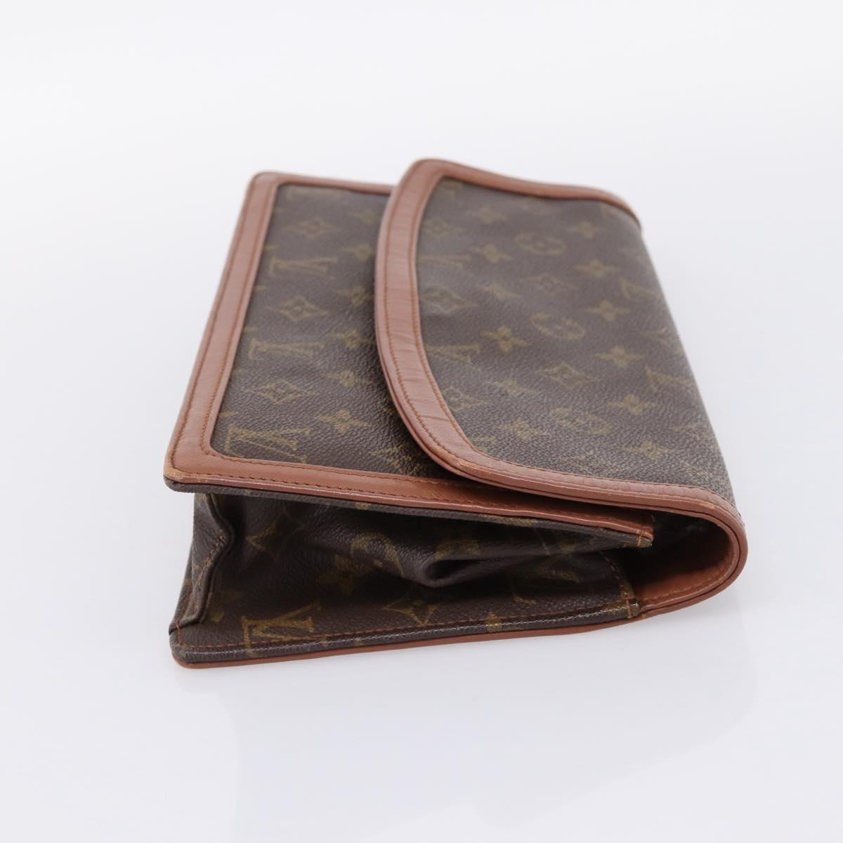 LOUIS VUITTON Monogram Pochette Dam GM Clutch Bag M51810 LV Auth ka6205