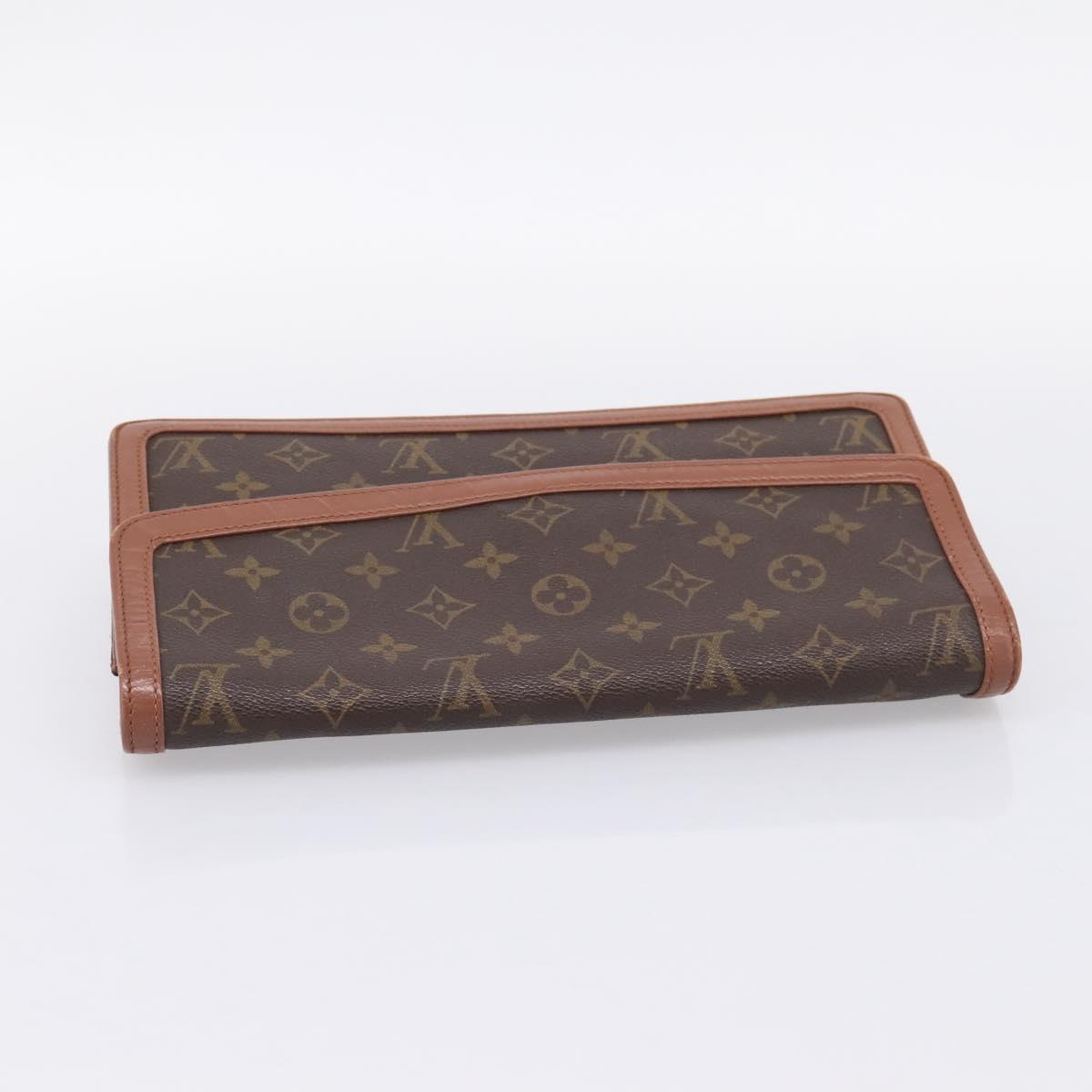 LOUIS VUITTON Monogram Pochette Dam GM Clutch Bag M51810 LV Auth ka6205