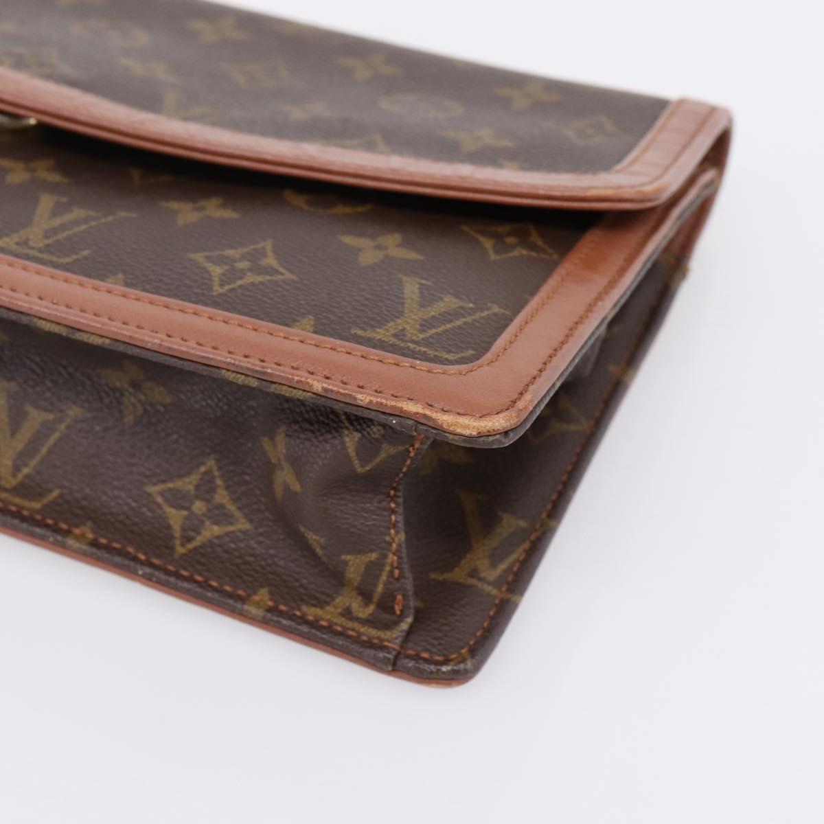 LOUIS VUITTON Monogram Pochette Dam GM Clutch Bag M51810 LV Auth ka6205