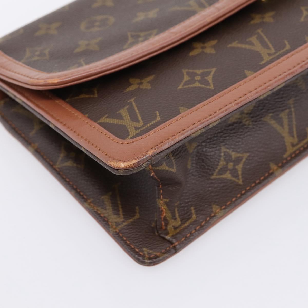 LOUIS VUITTON Monogram Pochette Dam GM Clutch Bag M51810 LV Auth ka6205