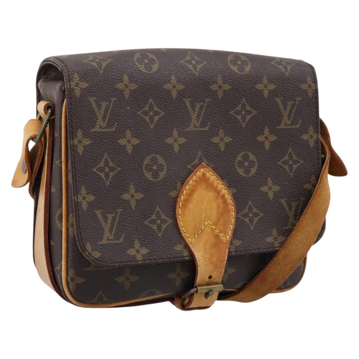 LOUIS VUITTON Monogram Cartouchiere MM Shoulder Bag M51253 LV Auth ka6228