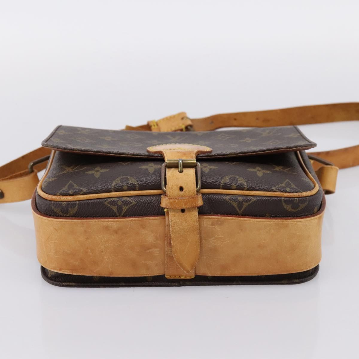 LOUIS VUITTON Monogram Cartouchiere MM Shoulder Bag M51253 LV Auth ka6228