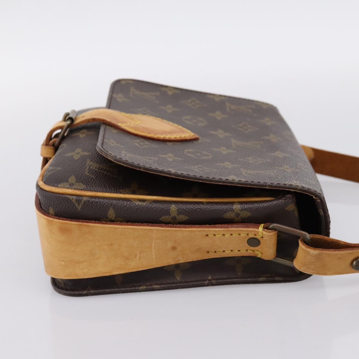 LOUIS VUITTON Monogram Cartouchiere MM Shoulder Bag M51253 LV Auth ka6228