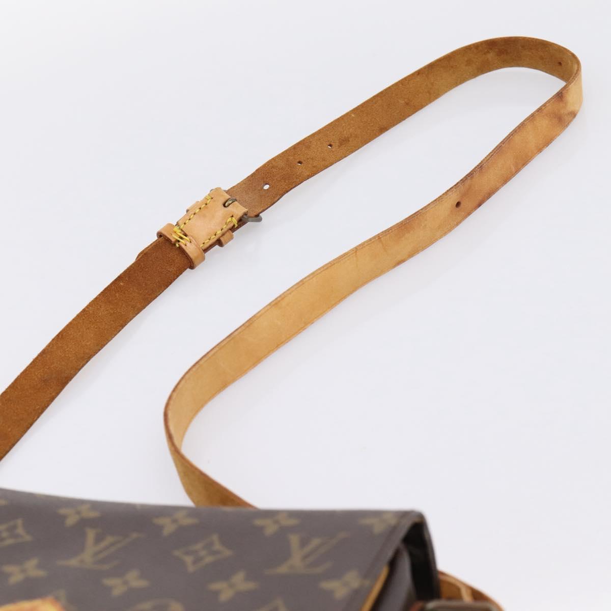 LOUIS VUITTON Monogram Cartouchiere MM Shoulder Bag M51253 LV Auth ka6228