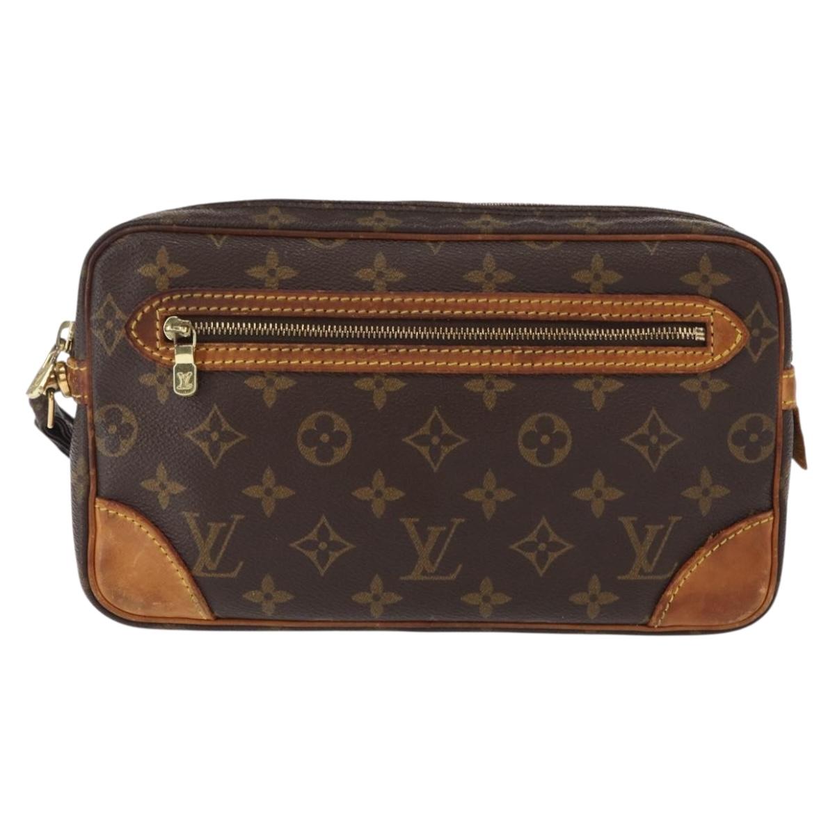 LOUIS VUITTON Monogram Marly Dragonne GM Clutch Bag M51825 LV Auth ka623